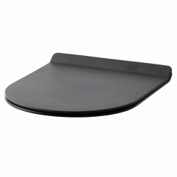 Studio rimless - V�gh�ngt toilet  - Mat Sort porcel�n - Inkl. s�de