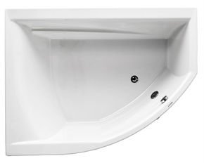 Thilde asymmetrisk badekar 170 x 130 cm