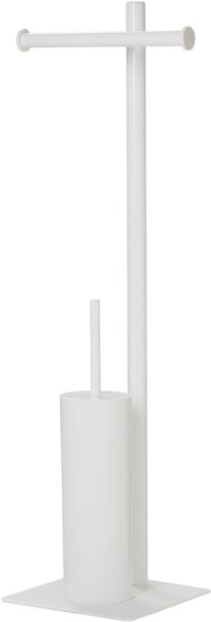 Tube- Toiletpapir / WC Brste holder - Hvid