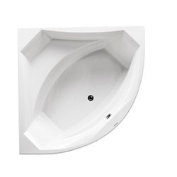 Balneo Verona 140x140 cm hjrnebadekar - Med messing af/overlb