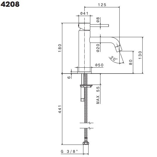 Newform XT - Blank Messing - u. lft op