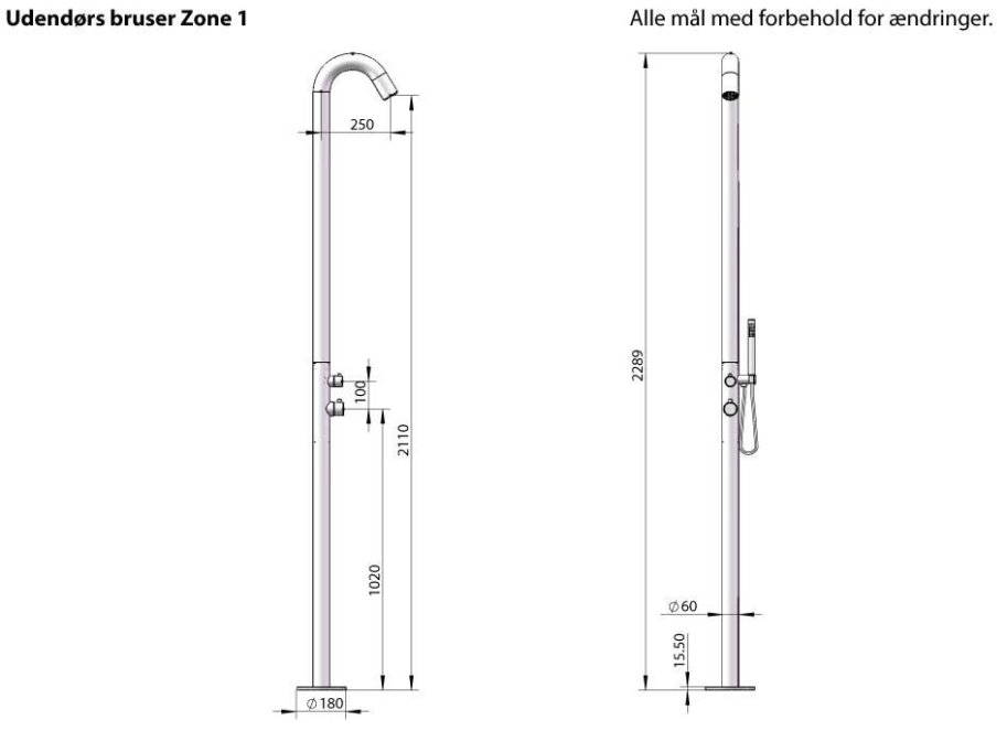 One - Udend�rsbruser - koldt/varmt vand