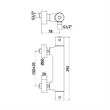 Paffoni Birillo Brusearmatur - Seniorgreb