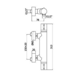 Paffoni Light - Bruse termostatbatteri