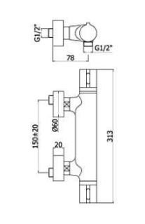 Paffoni Light - Bruse termostatbatteri