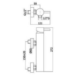 Brusearmatur Paffoni Stick 1