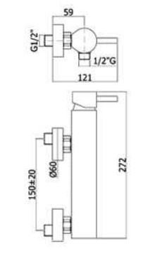 Brusearmatur Paffoni Stick 1