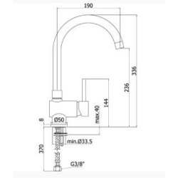 Kkkenarmatur Paffoni New Stick