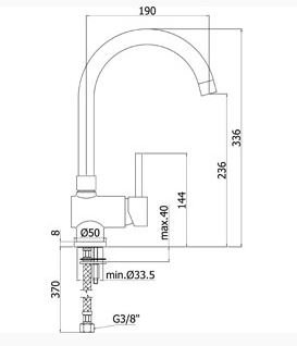 Kkkenarmatur Paffoni New Stick