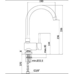 Paffoni Stick - kkkenarmatur - senior- / handicapgreb