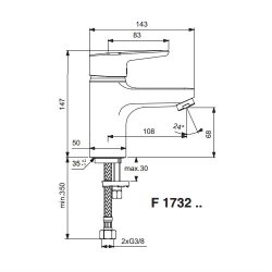 Brma Connect hndvaskarmatur - Krom - u. bundventil