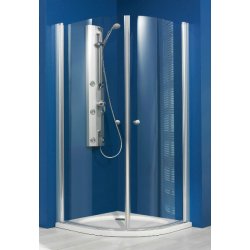 BREUER - ELANA Afrundet brusehjrne - Klart Glas