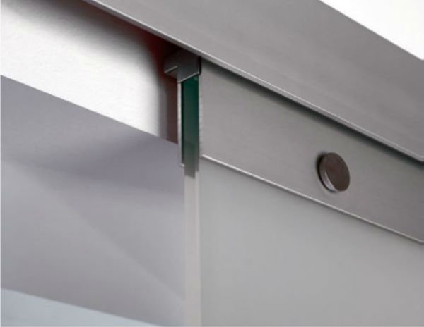 Breuer One glasskydedr p skinne - Klart glas - 880x2035mm - OUTLET