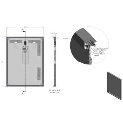 Milano Spejl med sort ramme - Indirekte LED lys - 2 strrelser