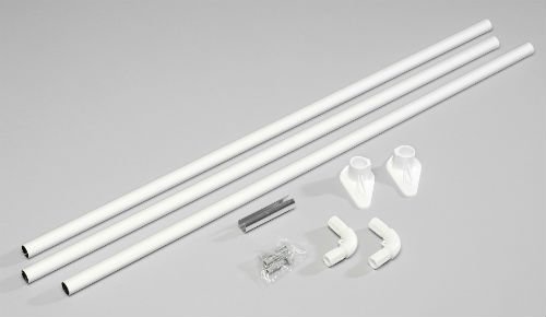 Universal - Hj�rne forh�ngsstang - Hvid eller Krom