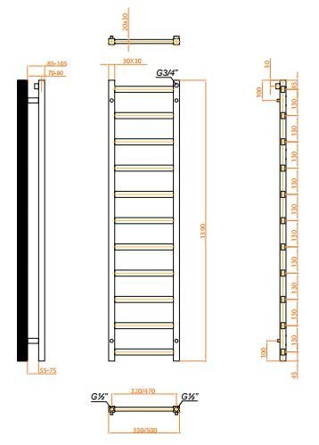 Hndkldetrrer - Mila Sort