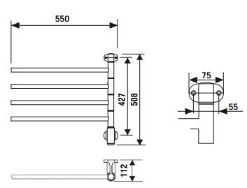 Kriss Flex hndkldetrrer