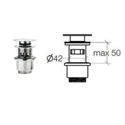 Klik ventiler med overlb, Krom