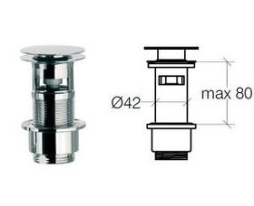 Klik ventiler med overlb, Krom