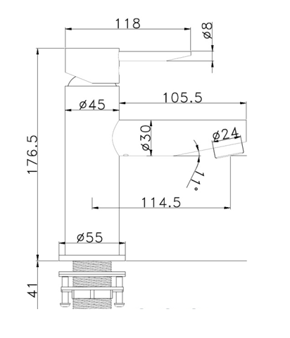 Brahms - Hndvask armatur - Brstet