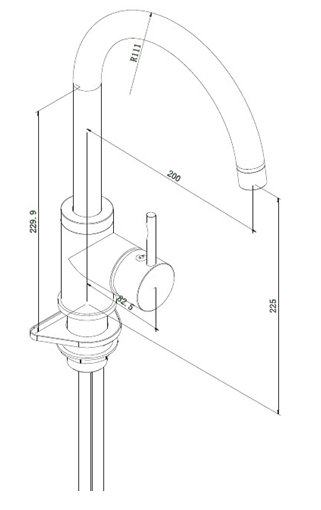 Vivaldi - Kkkenarmatur - C Tud - Krom eller Brstet stl