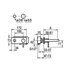 KWC AVA - hndvask armatur til indbygning
