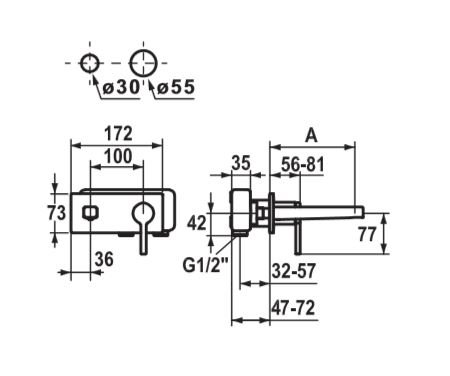 KWC AVA - hndvask armatur til indbygning