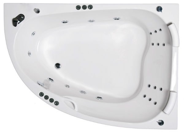 Rubin DuoMax 179,0 x129,5 cm 2 personers spabad