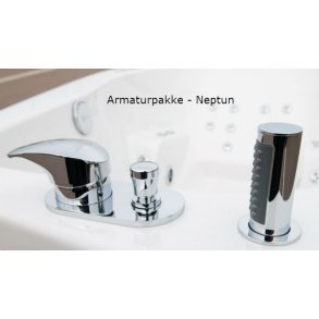 Neptun armatur og bruser pakke til badekar