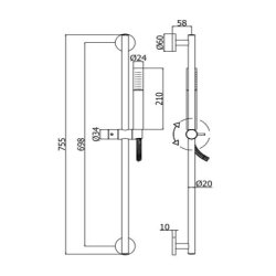 Paffoni Light Exclusive brusestangst - Mange varianter