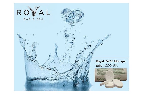 Royal klor spa tabletter 1200 stk.