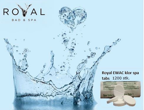 Royal klor spa tabletter 1200 stk.