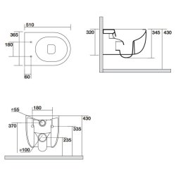 Axa One NoRim Vghngt toilet - Easy Clean