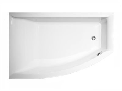 Vigga Venstre 160x105 cm asymmetrisk spabad