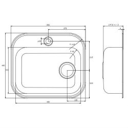 Balneo Unik st�lvask - nedf�ldning