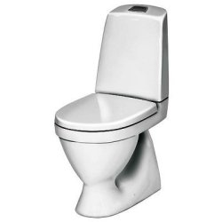 Gustavsberg gulvtoilet med Hygienic Flush og sde