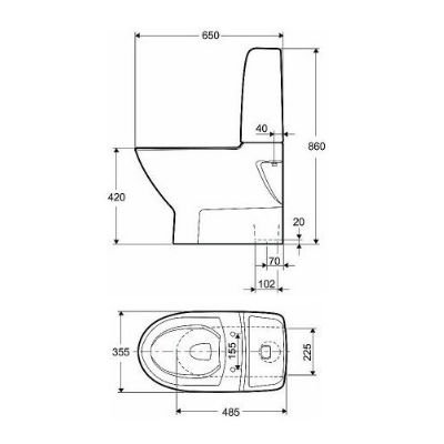 If Spira Art 2.0 gulvtoilet skjult S-ls